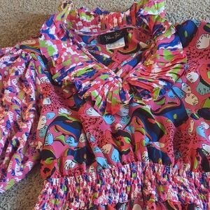 Vibrant Women Ruffles Dresses by Diane Freis